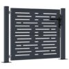 Garden Gate Anthracite 100x75 cm Steel Square Design