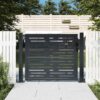Garden Gate Anthracite 100x75 cm Steel Square Design