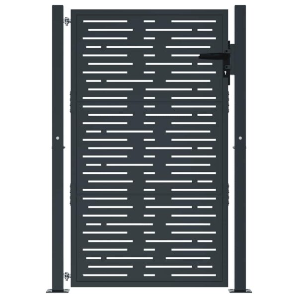 Garden Gate Anthracite 100x150 cm Steel Square Design