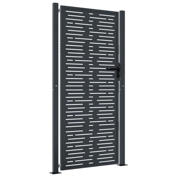 Garden Gate Anthracite 100x200 cm Steel Square Design