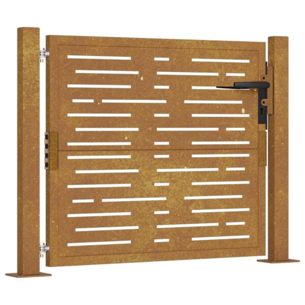 Garden Gate 100x100 cm Corten Steel Square Design