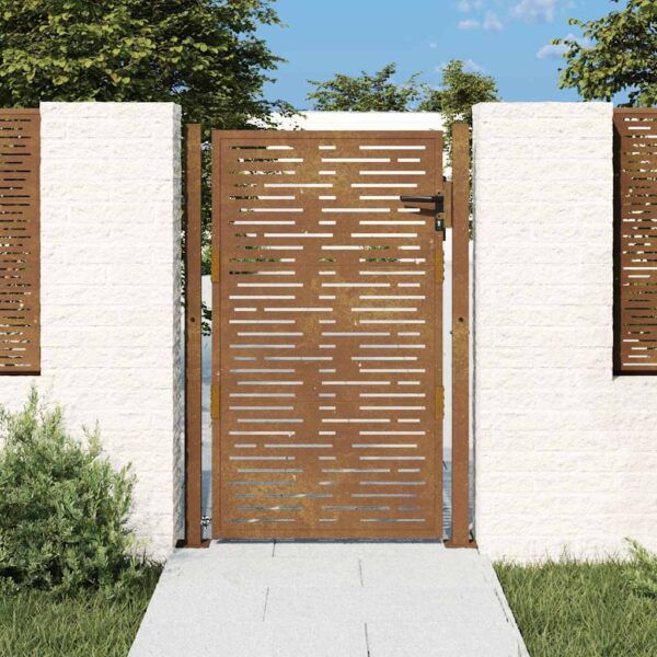 Garden Gate 100x150 cm Corten Steel Square Design
