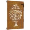 Garden Gate 85x125 cm Corten Steel Tree Design