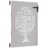 Garden Gate 85x150 cm Corten Steel Tree Design