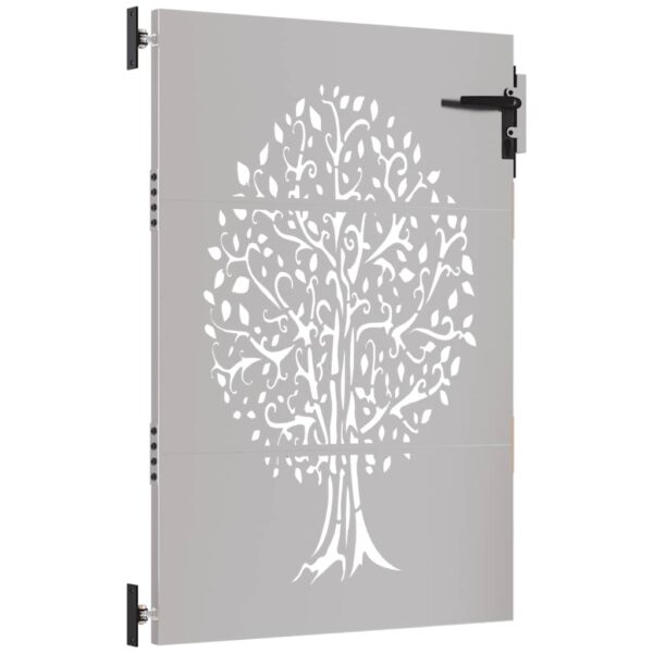 Garden Gate 85x150 cm Corten Steel Tree Design