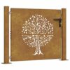Garden Gate 100x75 cm Corten Steel Tree Design