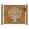 Garden Gate 100x75 cm Corten Steel Tree Design