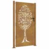 Garden Gate 100x200 cm Corten Steel Tree Design