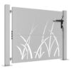 Garden Gate 100x75 cm Corten Steel Grass Design