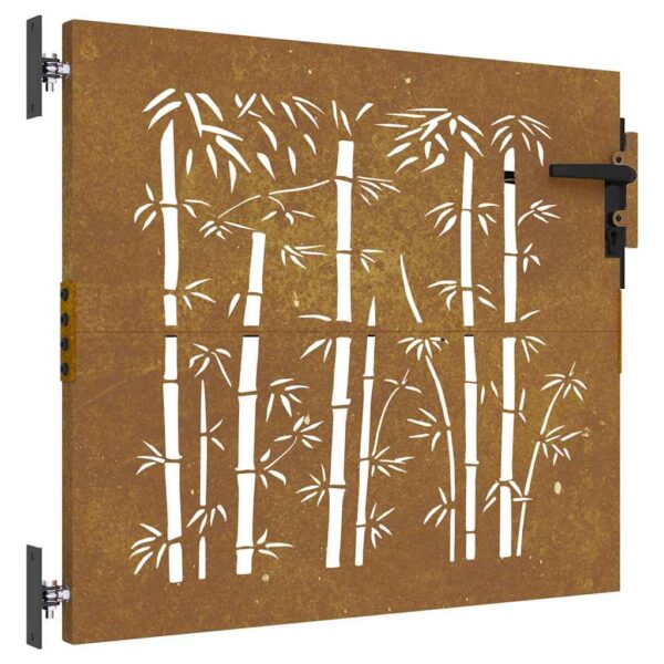 8720287217572_a_en_hd_1.jpg Garden Gate 85x75 cm Corten Steel Bamboo Design