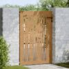 Garden Gate 85x150 cm Corten Steel Bamboo Design