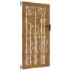 Garden Gate 85x175 cm Corten Steel Bamboo Design