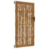 Garden Gate 85x200 cm Corten Steel Bamboo Design