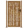 Garden Gate 100x200 cm Corten Steel Bamboo Design