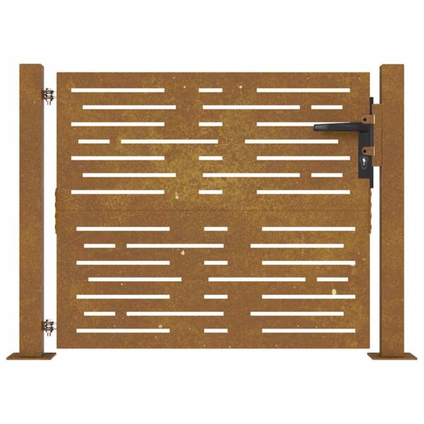 Garden Gate 100x75 cm Corten Steel Square Design