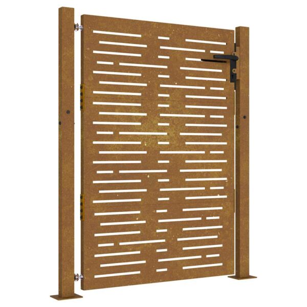Garden Gate 100x125 cm Corten Steel Square Design