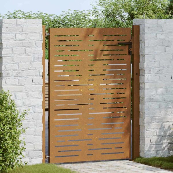 Garden Gate 100x125 cm Corten Steel Square Design