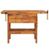 8720845554798_g_en_hd_2.jpg Workbench with Drawers and Vices 124x52x83 cm Solid Wood Acacia