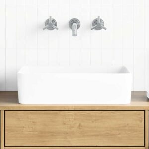 Wash Basin White 48x37x13 cm Ceramic Rectangle