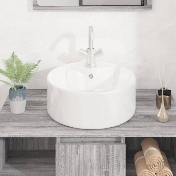 8720845577735_g_en_hd_1.jpg Wash Basin White 40x14.5 cm Ceramic Round