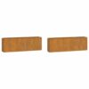 8720845673727_a_en_hd_1.jpg Wall Planters 2 pcs Rusty Corten Steel 53x10x17 cm