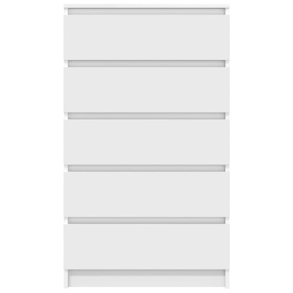 Drawer Cabinet White 60x36x103 cm Engineered Wood