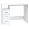 Desk with Drawers White 102x50x76 cm Engineered Wood