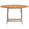 Folding Garden Table Ã˜ 110x75 cm Solid Wood Teak