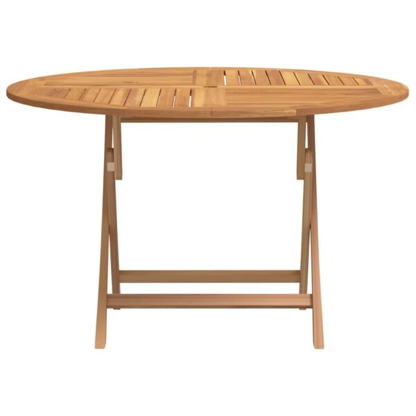 Folding Garden Table Ã˜ 110x75 cm Solid Wood Teak