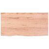 Wall Shelf Light Brown 80x40x(2-6) cm Treated Solid Wood Oak