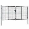 8720845845100_a_en_hd_1.jpg Mesh Garden Gate Anthracite 300x125 cm Galvanised Steel