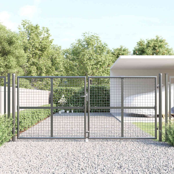 8720845845100_m_en_hd_1.jpg Mesh Garden Gate Anthracite 300x125 cm Galvanised Steel