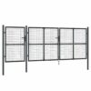 Mesh Garden Gate Anthracite 400x125 cm Galvanised Steel