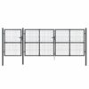 Mesh Garden Gate Anthracite 400x125 cm Galvanised Steel
