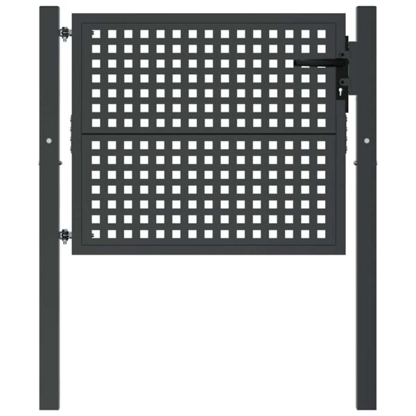 Garden Gate Anthracite 100x75 cm Steel