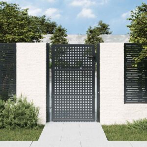 Garden Gate Anthracite 100x125 cm Steel
