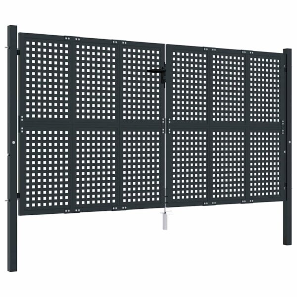 Garden Gate Anthracite 300x150 cm Steel