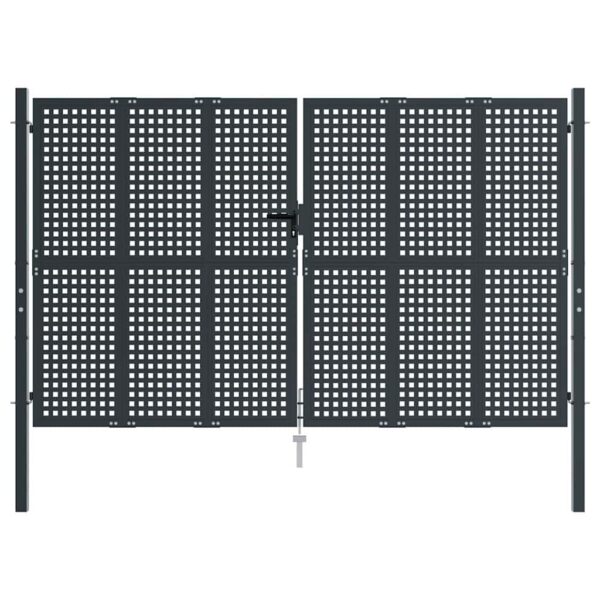 Garden Gate Anthracite 300x175 cm Steel