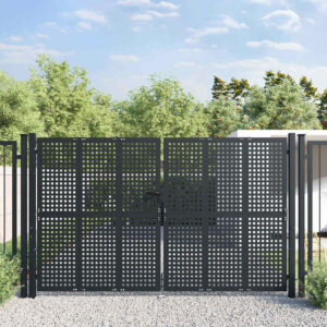 Garden Gate Anthracite 300x175 cm Steel