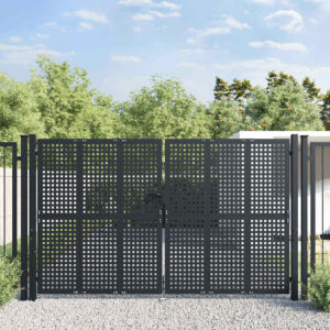 Garden Gate Anthracite 300x200 cm Steel