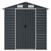 Garden Shed Anthracite 191x130x198 cm Galvanised Steel