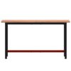 Workbench 150x55x81.5 cm Solid Wood Beech and Metal