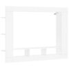 TV Cabinet White 152x22x113 cm Engineered Wood