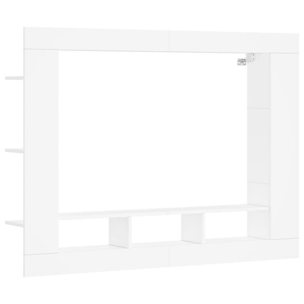 TV Cabinet White 152x22x113 cm Engineered Wood