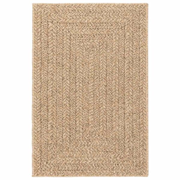 Rug ZIZUR 200x290 cm Jute Look Indoor and Outdoor