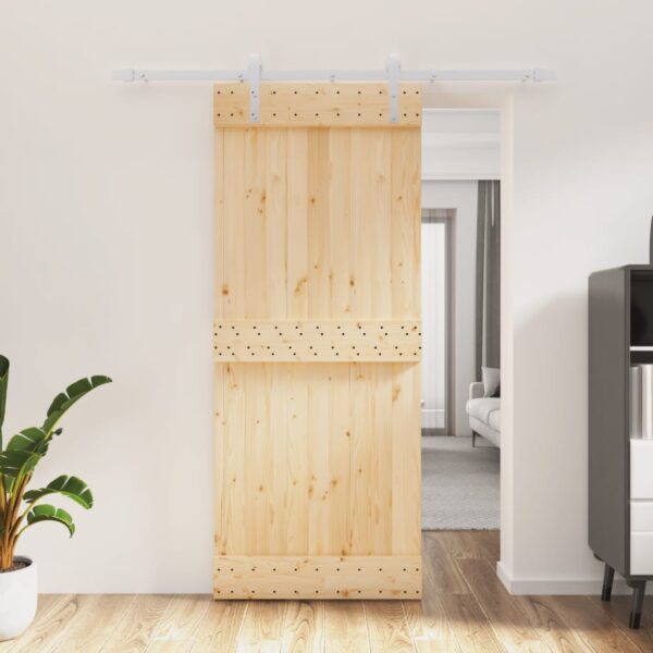 8721012080652_m_en_hd_1.jpg Sliding Door with Hardware Set 85x210 cm Solid Wood Pine