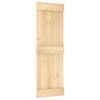 Sliding Door with Hardware Set 70x210 cm Solid Wood Pine