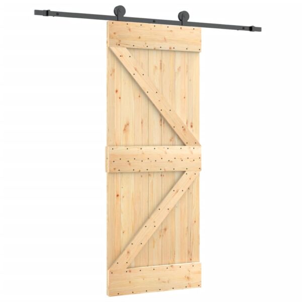 8721012081130_a_en_hd_1.jpg Sliding Door with Hardware Set 70x210 cm Solid Wood Pine