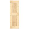 Sliding Door with Hardware Set 70x210 cm Solid Wood Pine