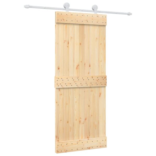 8721012081437_a_en_hd_1.jpg Sliding Door with Hardware Set 85x210 cm Solid Wood Pine